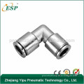 Copper nickel-plated straight angle quick-change connectors Pneumatic Tube Fittings PV series